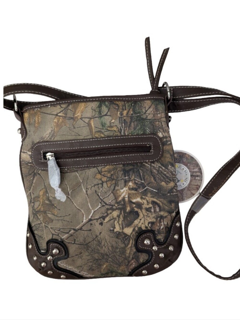 Realtree Camo Crossbody Purse Shoulder Bag Faux Leather Western Hunting